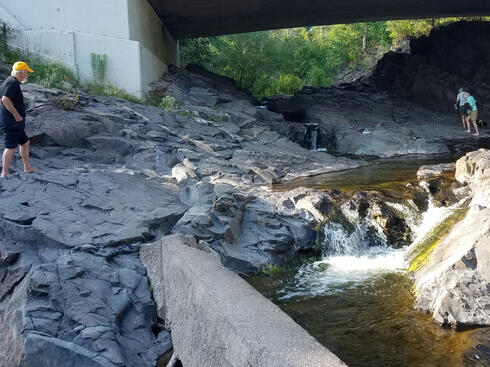 Birthplace of WisConfluence: the confluence of Amity Creek and the Lester River in Duluth, MN.